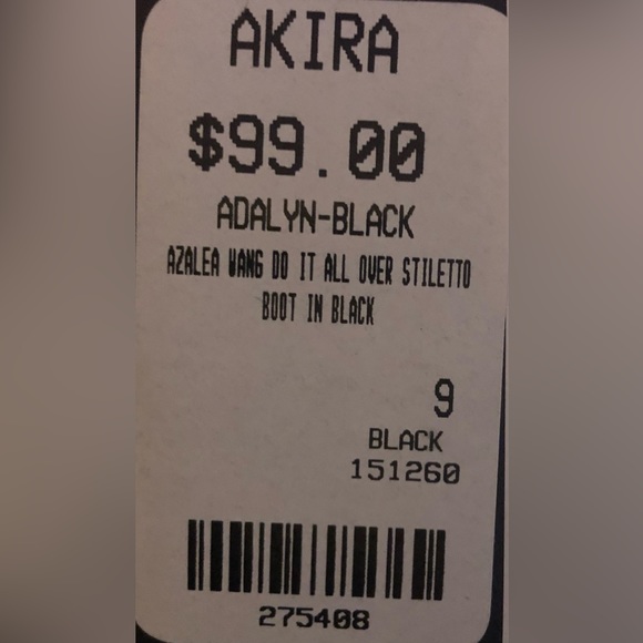 AZALEA WANG DO IT ALL OVER STILETTO BOOTS SIZE: 9 - Picture 7 of 7